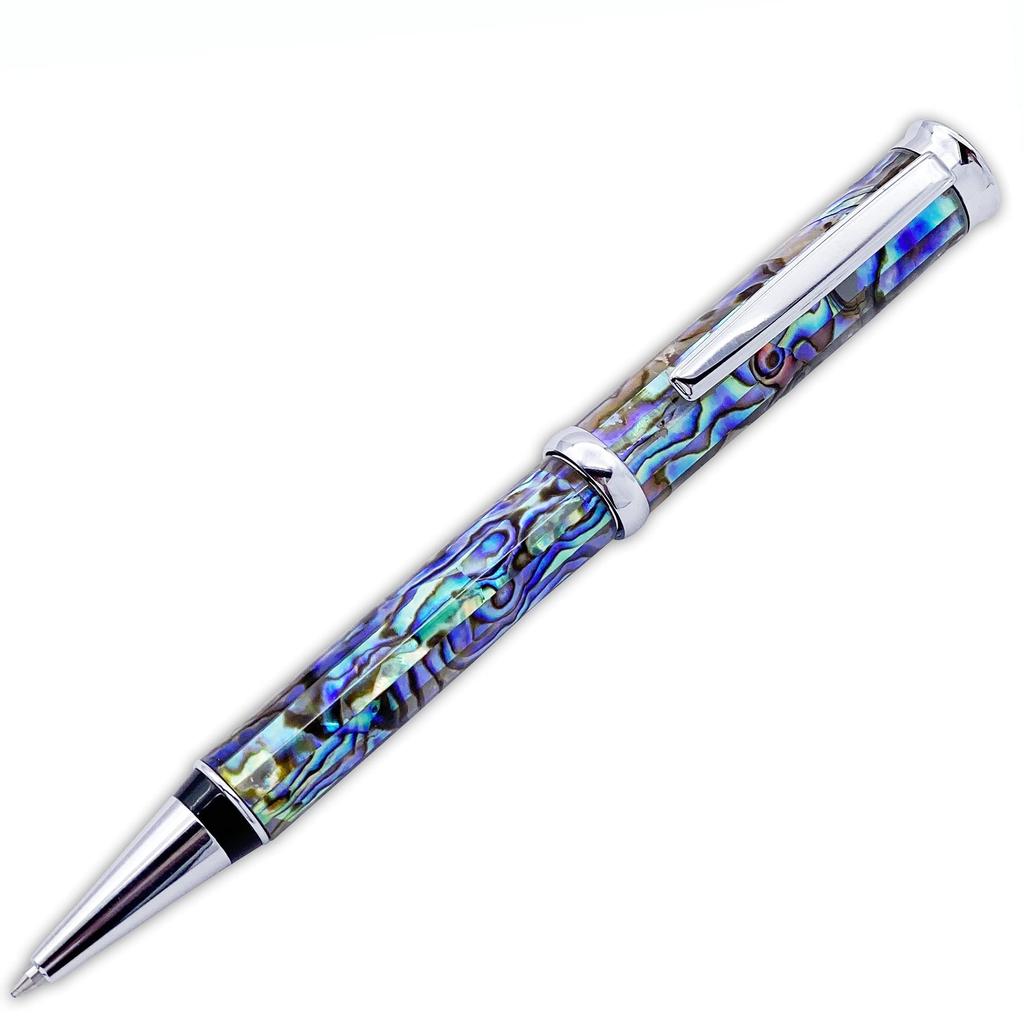 LACHIEVA LUX Luxury Oil Ballpoint Pen Natural Seashell Abalone Abalone German Nib Gift Writing Instrument
