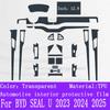 For BYD SEAL U DMI -2025 Center console gear panel navigation screen TPU car interior protective film anti scratch sticker