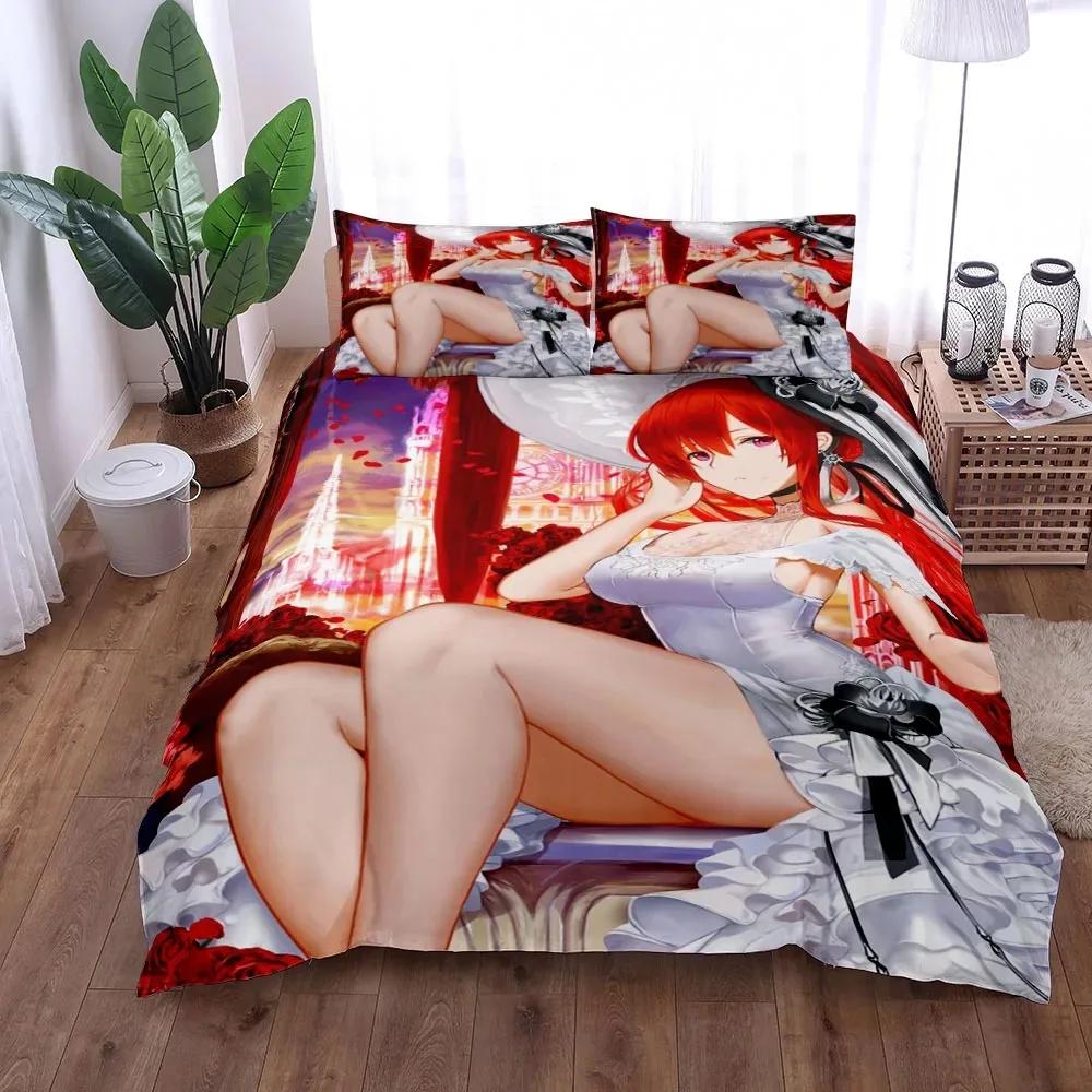 Комплект постельного белья Azur Lane King Queen Double Full Twin Single Size