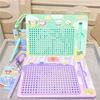 Puzzle Steel Ball Drawing Board Magnetic Toy Writing Pad Bag Pendant  for Backpack