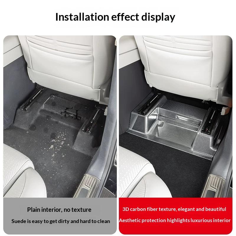 For BYD Ti7 Leopard 7 Titanium Anti Kick Plate ABS Material Under The Front and Rear Seats for Interior Modify Car Accessories