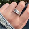 Сияющие кольца из стерлингового серебра 925 пробы с геометрическим сердечком для женщин, простые корейские модные открытые регулируемые кольца ручной работы, подарки для пары