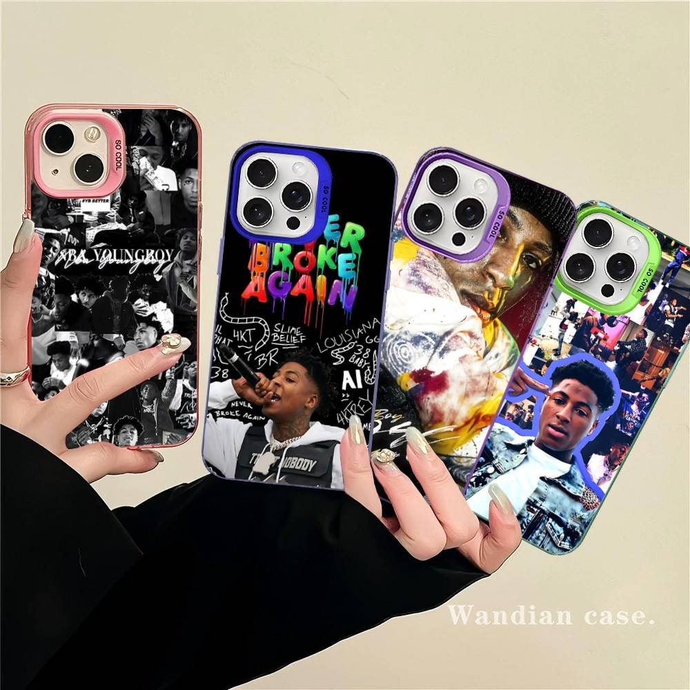 Singer YoungBoy Never Broke Again Phone Cases For IPhone 17 16e 15 14 13 12 11 Plus Pro Max ProMax Colorful Covers