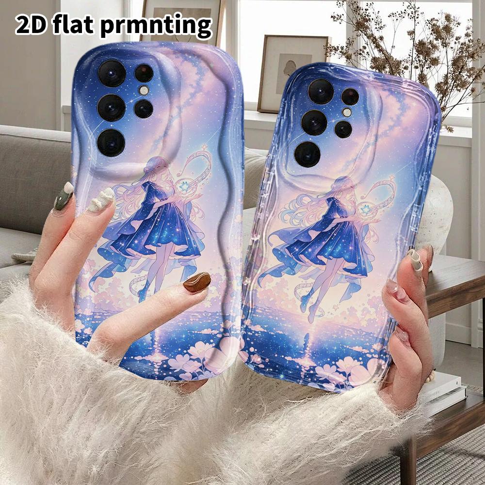 Чехол для телефона: 2D Плоский Защитный Чехол для Samsung Galaxy A34 A35 M05 M06 S20 S22 S21 FE Plus 5G, Стиль для Пары, Музыкальная Девушка, Рождественские и Хэллоуинские Подарки