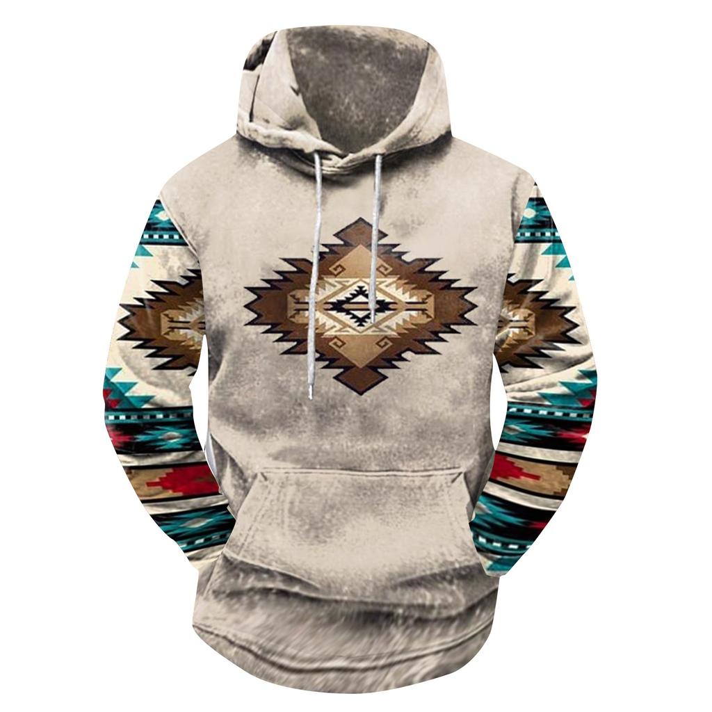 Модный свободный мужской и женский свитер с капюшоном с длинным рукавом и принтом