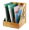 Creative wooden desktop book storage A4 vertical file data frame frame book shelf multi-layer data shelf