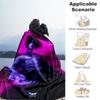 1pc Purple Power SorcererCartoon Blanket,Portable Throw for Travel , All-Season Cozy Blanket,Ideal Gift for Christmas, BirthdaysPB062