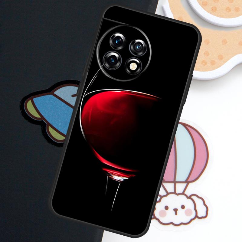 Чехол для телефона в виде бокала для красного вина для OnePlus Nord CE 5 3 4 Lite N20 N30 OnePlus 15R 10T 12R 13R 15 13 12 11 10 Pro