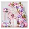 Wedding Birthday Baby Shower Gender Reveal Decorations Dusty Blue White Balloon Arch Garland Kit