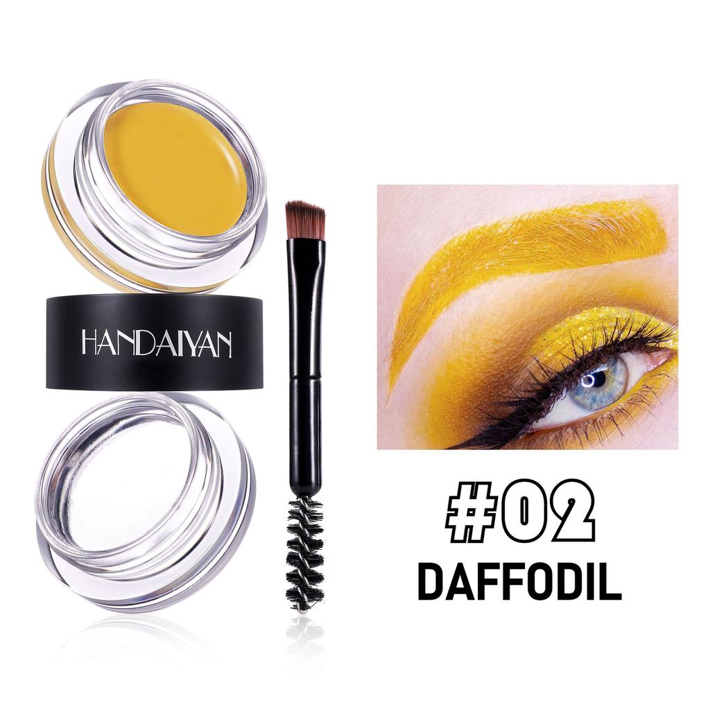 Набор бальзамов для бровей 2 в 1: водостойкие, высокопигментированные, наполненные, густые брови, в комплекте с двухсторонней щеточкой.