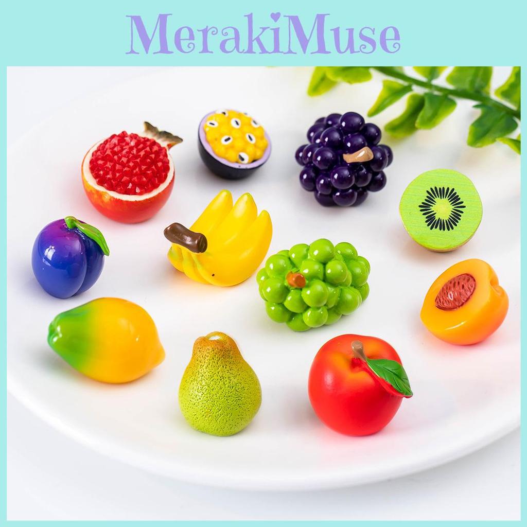 Реалистичные Миниатюрные Фрукты из Смолы Слепая Коробка Креативный Декор для Поклонников Кукольных Домиков