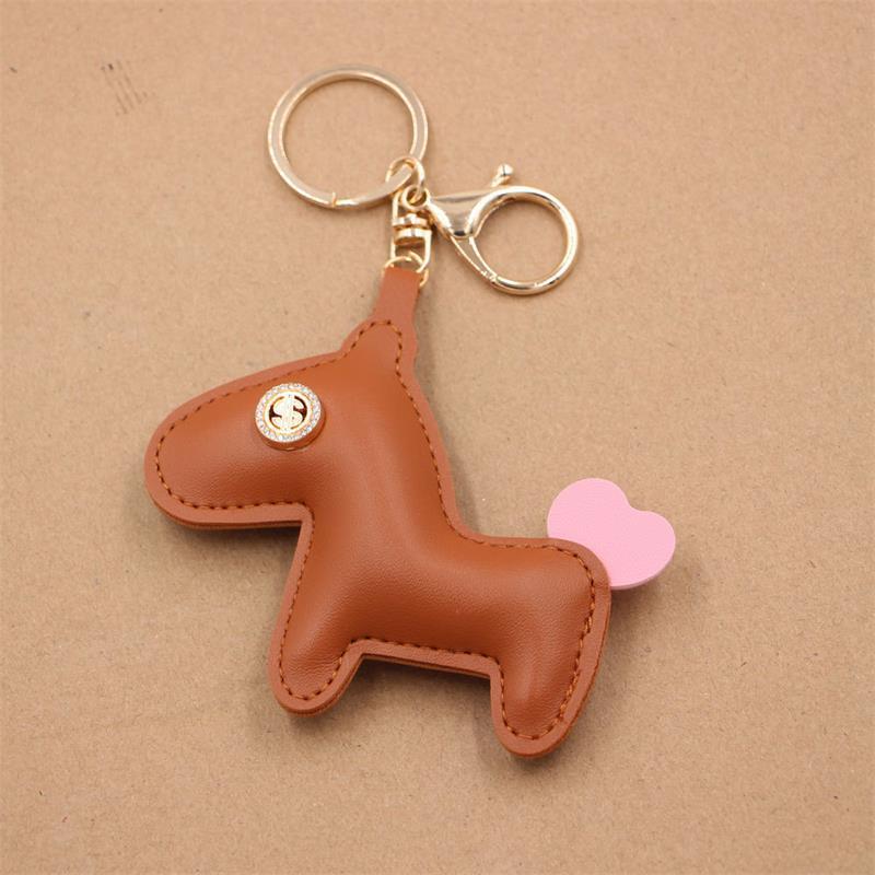 Модный Милый Лошадь Сердце Хвост Пони ПУ Кожа Брелок Подвеска Цепочка для Телефона Подвеска для Сумки Украшение для Рюкзака Аксессуар Подарок
