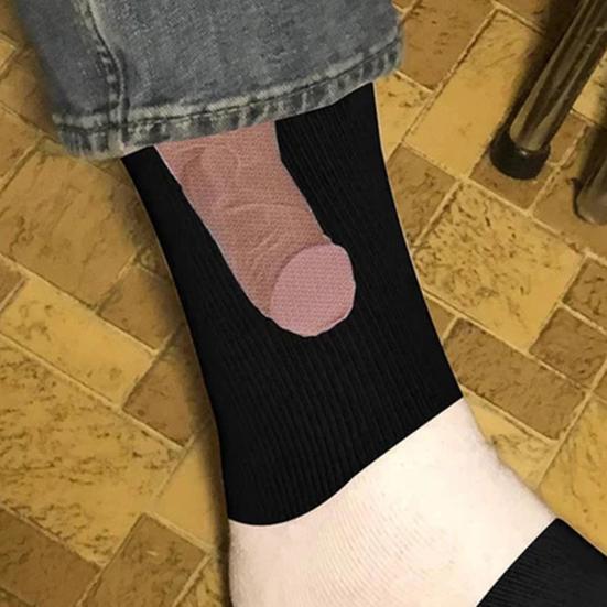 Show Off Socks Bouncy Warm Mid Tube Socks Unisex Pattern Sports Socks for Party