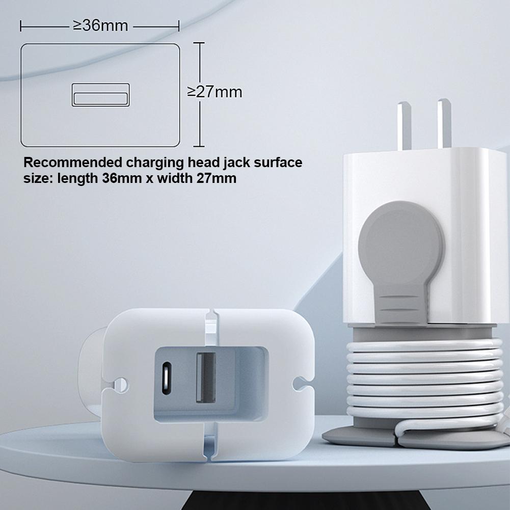 2 In 1 Silicone Charger Protector For iPhone Charger Silicone Protective Case Anti-Break Protection Cable Storage