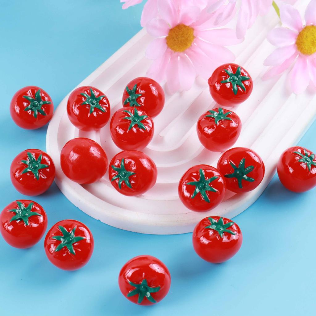 10Pcs Diy Mini Tomato Model Ornaments Diy Accessories Art Crafts Supply Home Decoration Perfect Diy Jewelry Crafts Art Crafts