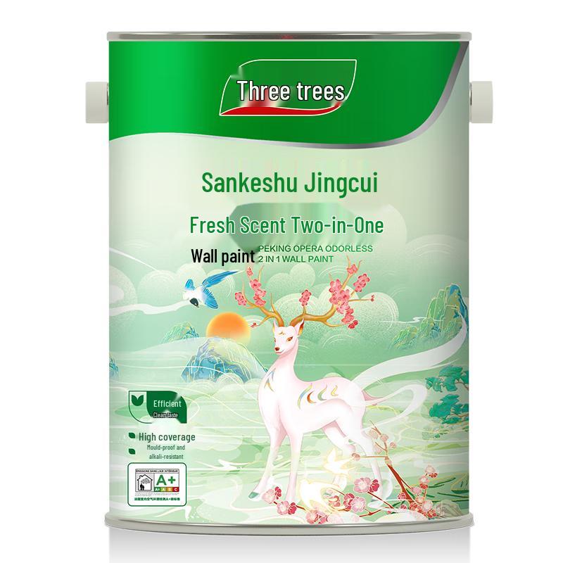Three Trees Jing Cui 2-in-1 Odorless Interior Latex Wall Paint