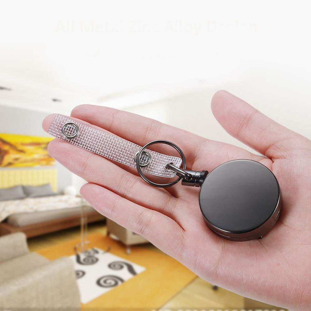 Anti-lost Elastic Keychain Retractable Badge Reels Key Chain Ring ID Card Badge Holder Pull Keyring