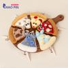 Pizza Rat Plush Keychain Bag Charm Cartoon Food Shape Cultural And Creative Gift Shop