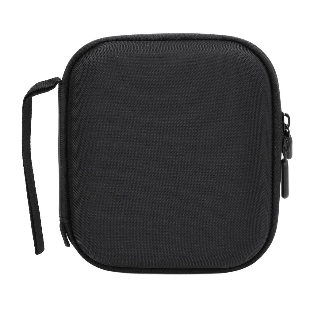 Action Camera Case with Two Way Zipper Mesh Pocket Black Nylon Drop Resistant Portable Water Resista