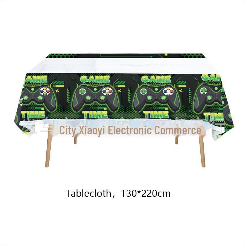 Игровой контроллер для вечеринок: Включает бумажные тарелки, чашки, полотенца и украшения.