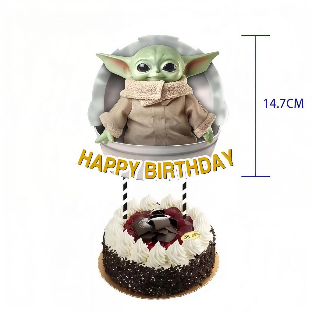 Star Waring Yoda Baby Theme Birthday Party Decoration Plate Napkin Cup Balloons Banner for Boys Favor Baby Shower Supplies Gifts