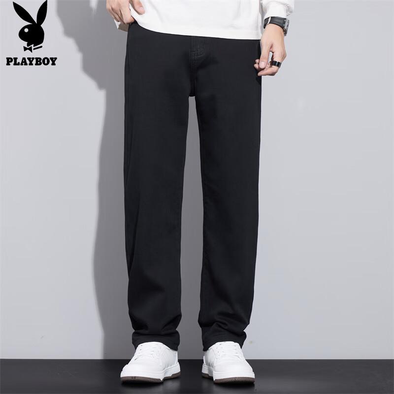 PLAYBOY Men's Autumn/Winter Loose Straight Denim Jeans