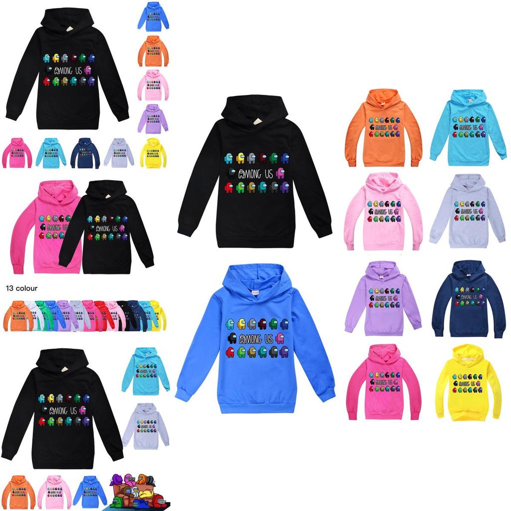 Girls Boys Kids Hoodies Game Pattern Hoody Coat Tops Age 314yrs
