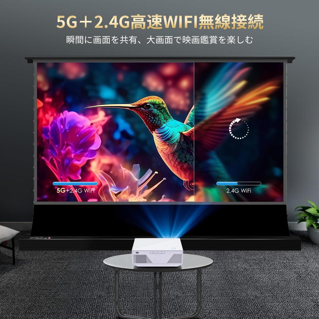 Оснащен Bluetooth 5GWIFI 20000Лм 1080P Full HD Высокая Яркость Большой Экран Маленький Проектор для Дома Мини Легкий Проектор Потолочный HiFi