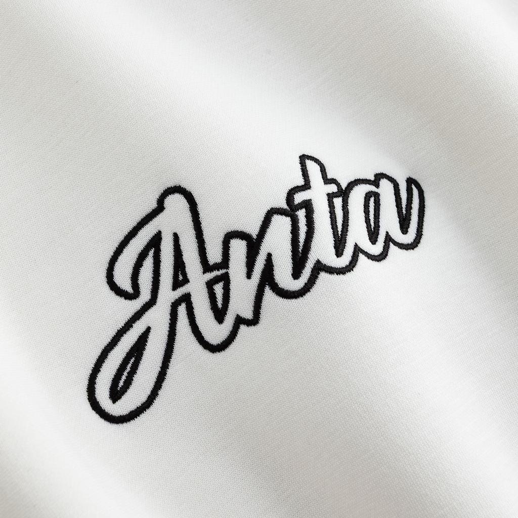 Anta Флис Повседневная Мода Спорт Удобный Свободный Пуловер Пара Толстовка Толстая Теплая Толстовки Унисекс Слоновая кость 972618704N-3