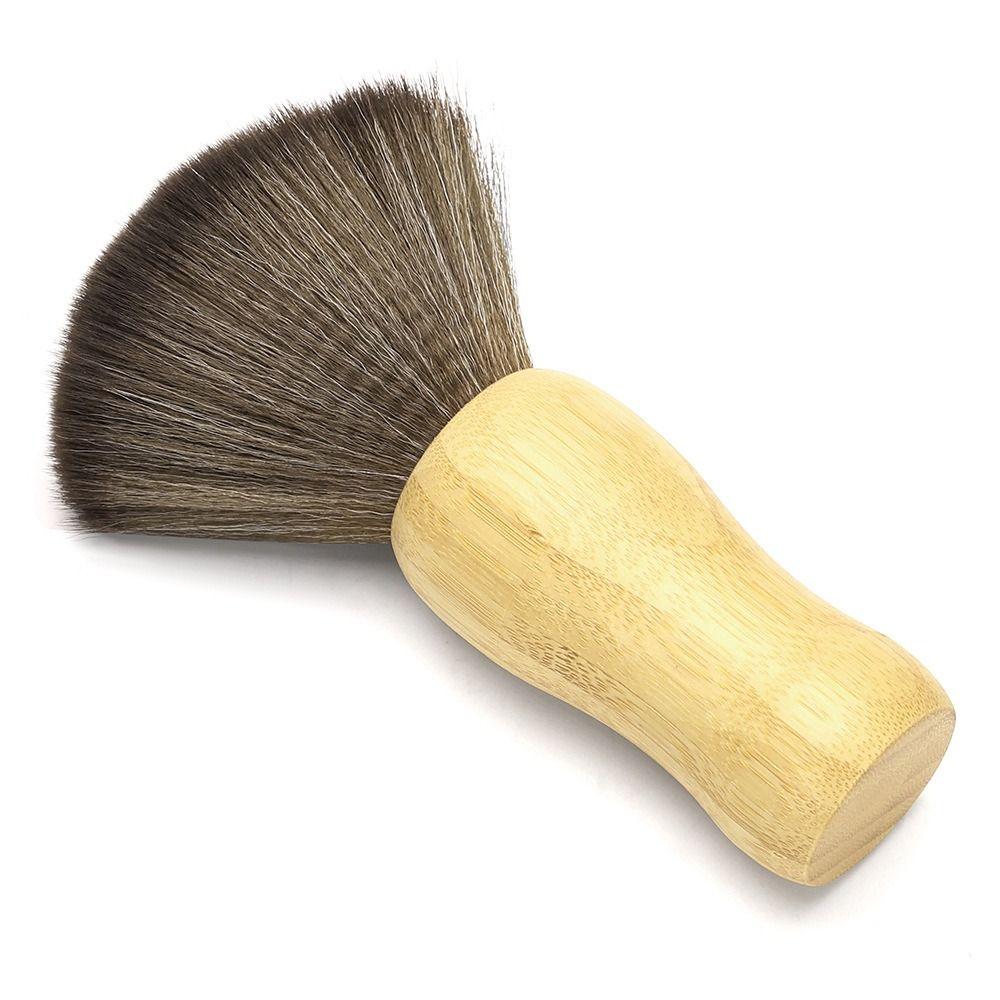 Wooden Handle Salon Brush Soft Brush Hair Cleaning Brush Fashion Barber Brush Home Use