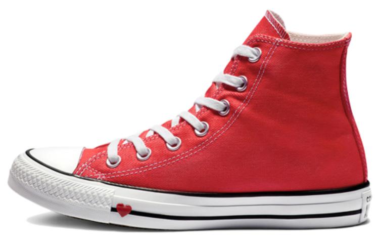 Converse Кеды Chuck Taylor All Star Sucker Love Деним Высокие 'Красный' Женские 163305C