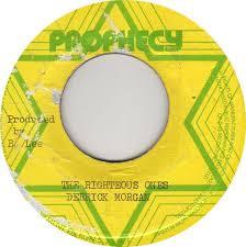 7inch Record DERRICK MORGAN The Righteous Ones NONE Prophecy 1975 Jamaica Reggae Ska Dub Used