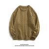 Мужской однотонный свободный свитер-пуловер - японский модный стиль для осени/зимы