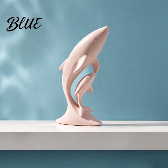 Современная скульптура кита и детская комната, напечатанные 3D, для украшения гостиной, фигурки мамы, украшения для дома, минималистичный двойной офисный