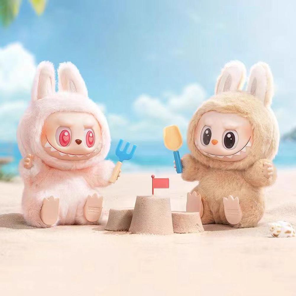 Аниме-фигурка «The Monsters Labubu Sit-Down Party Series», плюшевая подвеска, виниловая кукла с лицом, кукла Kawai Heart-Moving, подарочная игрушка