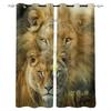 Дикие животные Африканский лев затемняющие шторы для гостиной оконные шторы для спальни кухонные шторы портьеры жалюзи