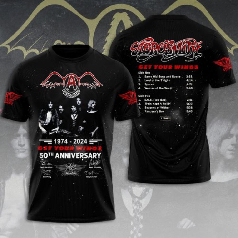 Мужская футболка Рок-группа Aerosmith 3D-печать футболки Мужчины Женщины Хип-хоп Короткий рукав Футболка Оверсайз Уличная одежда Топы Одежда