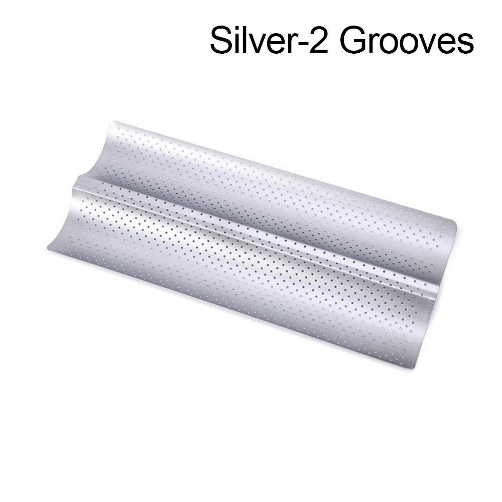 2/4 Grooves Baguette Baking Tray Nonstick Baguette Pan New French Bread Baking Pan