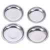 Silver Small Sauce Dish Round Appetizer Condiment Tray Durable Dessert Dish  Tomato