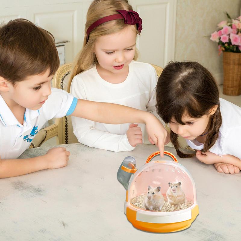 Клетка-переноска для мелких животных Клетки для мелких животных Переноска для хомяка Конструкция, устойчивая к грызению Переноска для мелких животных Клетки для хомяка Портативные