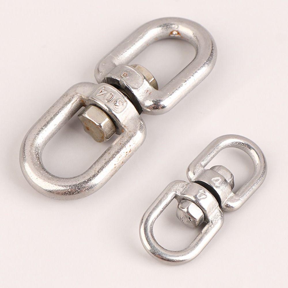 1Pcs 304 Stainless Steel 8 Ring Hook 4mm 5mm 6mm 8mm Marine Anchor Swivel New Carabiner Clasp