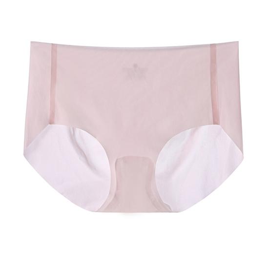 Ice Silk Seamless Underwear for Women Ultra Thin High Waist Panties Soft Breathable Briefs Quick-drying Underpants