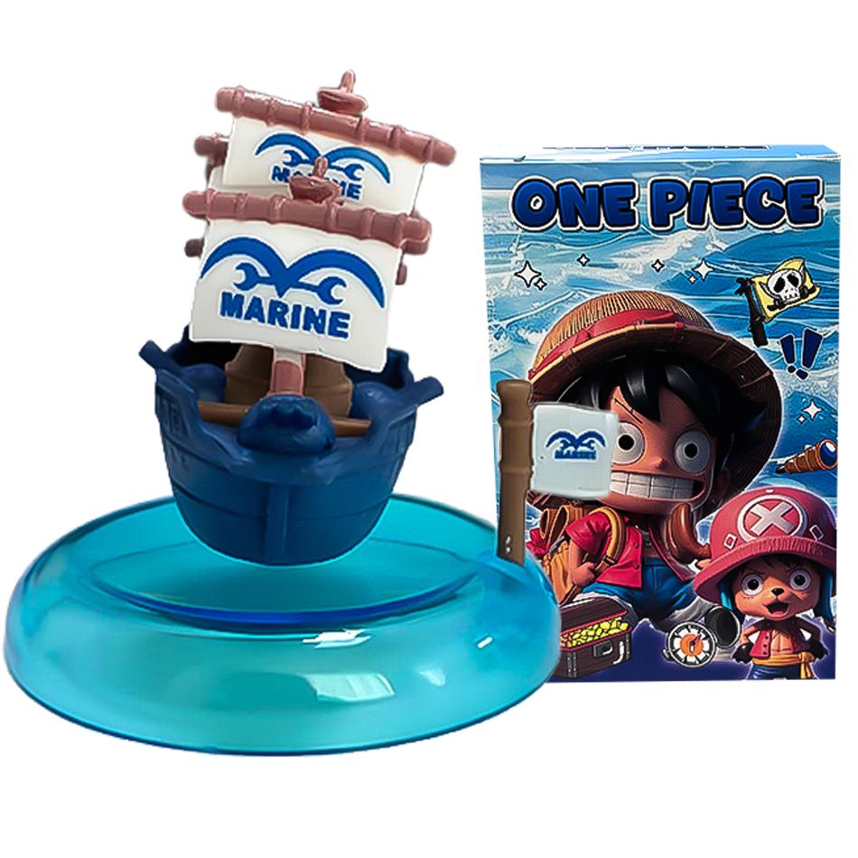 Аниме One Piece-серия Пиратский корабль Слепая коробка Мешок-сюрприз Игрушки Кукла Милая Аниме Фигурка Настольные украшения Коллекция