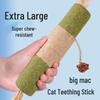 Silvervine Catnip Teaser Wand: Extra Large, Bite-Resistant Cat Toy for Self-Play, Boredom Relief, Teeth Grinding, and Cleaning.