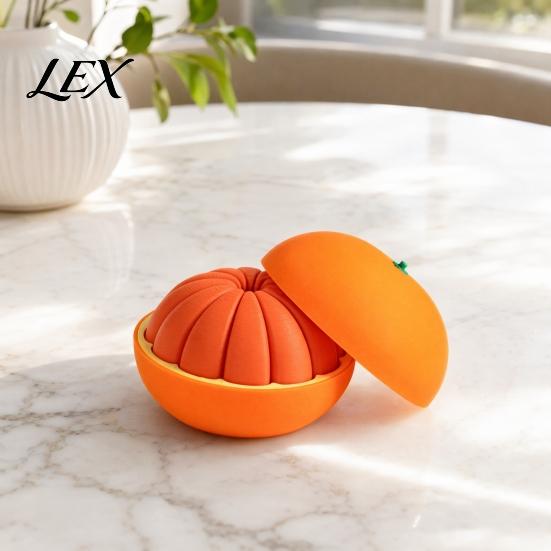 Simulated Orange Toy 3D Printed Fidget Toy, Stress Relief Realistic Fake Fruit Model Decoration Ornament for Home Office