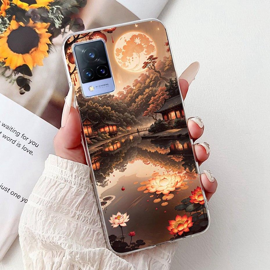 Fashion Painting Case For Vivo V21 V21e 4G 5G Soft Silicone TPU Phone Cases For Vivo V21s V21 V21E Covers Bumpers