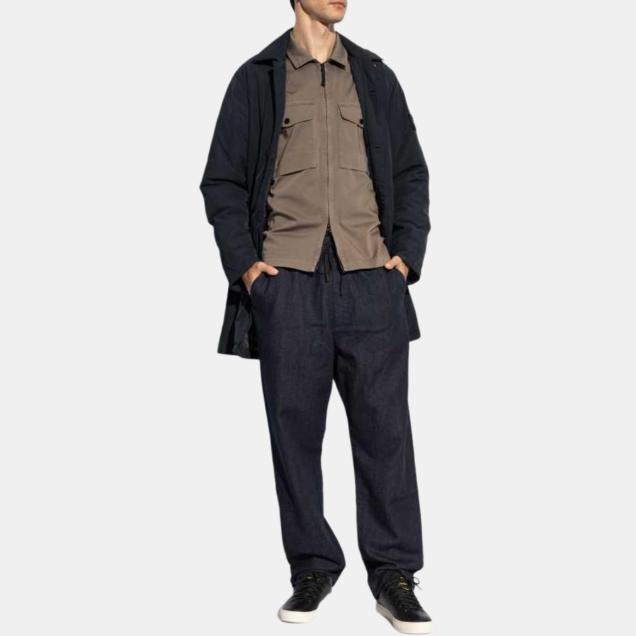 STONE ISLAND Овершот Коричневый Мужской Верхняя одежда 811512808-V0075