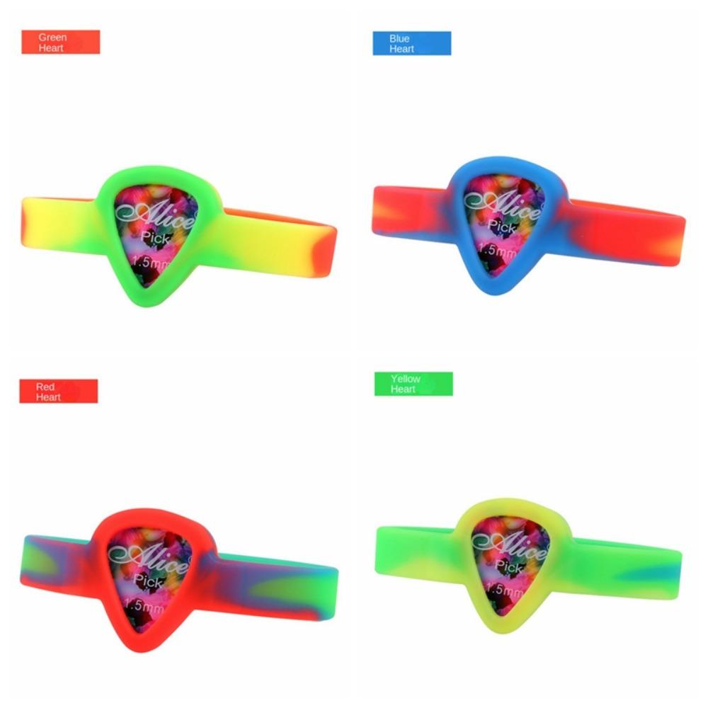 Stylish Guitar Picks Bracelet Mini Guitar Pick Holder Wristband Guitarra