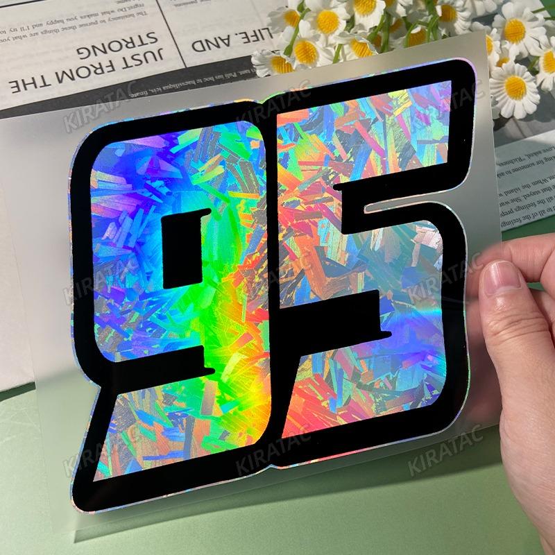 Holographic Carbon Silver Carbon Fiber 95 Motorcycle Stickers Waterproof for Motorbike Windshield Fuel Tank Car Body Vinyl Decal
