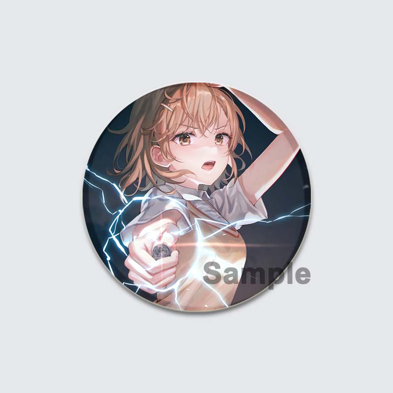 32/44/58 мм A Certain Scientific Railgun HD Брошь Значок Аниме Мультяшная Фигурка Мисака Микото/Ваннай Кинухо Круглые Демонстрационные Булавки Ювелирные Изделия Подарки